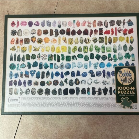 Cobble Hill Marvelous Minerals 1000 Piece Puzzle - Picture 1 of 5
